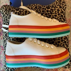 NEVER WORN *Keds* platform rainbow 🌈